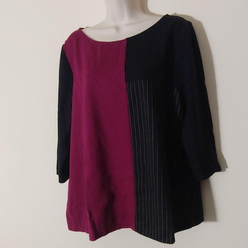 Lane Bryant Colorblock Top Size 14/16